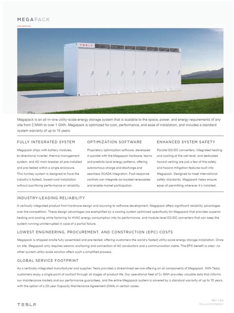 coc mega tesla|tesla megapack datasheet.